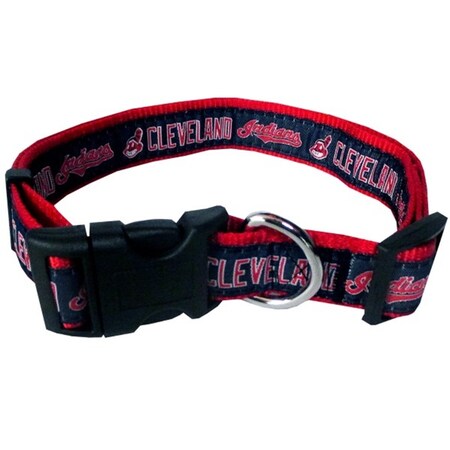 Pets First Cleveland Indians Pet Collar by Pets First - XL PFCLV3036-0004